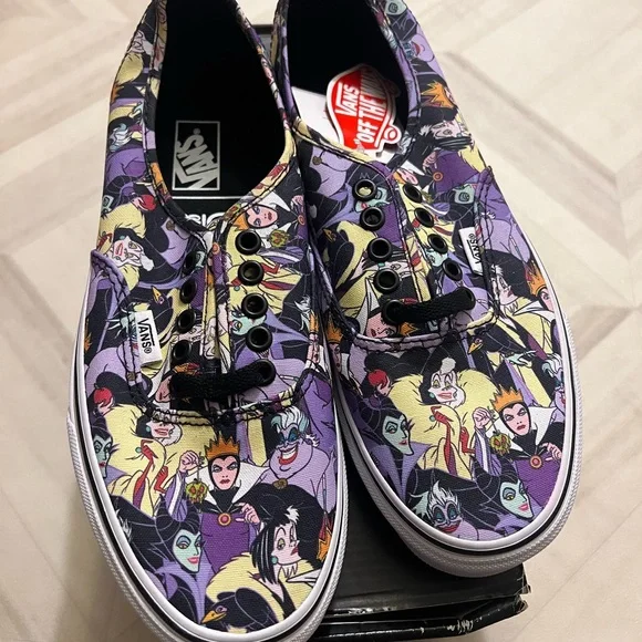 Vans Purple Disney Villains Slip-On Sneakers - Picture 1 of 4